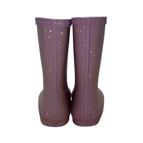 Hunter Kids Rain Boots - Sparkly Purple - Picture 4 of 10